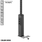 РОЗЕТОЧНАЯ КОЛОННА COLOR DESK® РК-262(ГР) ГРАФИТ НАПОЛЬНАЯ 6 РОЗЕТОК С КРУГЛЫМ КАБЕЛЬ-КАНАЛОМ