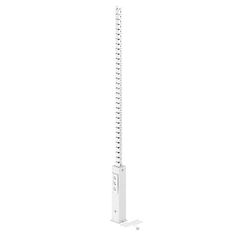 РОЗЕТОЧНАЯ КОЛОННА COLOR DESK® РК-264(Б) БЕЛАЯ НАПОЛЬНАЯ 6 РОЗЕТОК