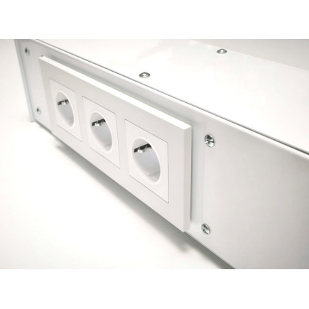 РОЗЕТОЧНАЯ КОЛОННА COLOR DESK® РК-264(Б) БЕЛАЯ НАПОЛЬНАЯ 6 РОЗЕТОК