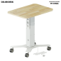 МОБИЛЬНАЯ РОЗЕТОЧНАЯ КОЛОННА-СТОЛ COLOR DESK® РК-265(Б) БЕЛАЯ