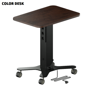 МОБИЛЬНАЯ РОЗЕТОЧНАЯ КОЛОННА-СТОЛ COLOR DESK® РК-265(Ч) ЧЁРНАЯ