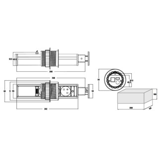 Розетка CD-3R2USB60S (silver) встраиваемая в столешницу 
